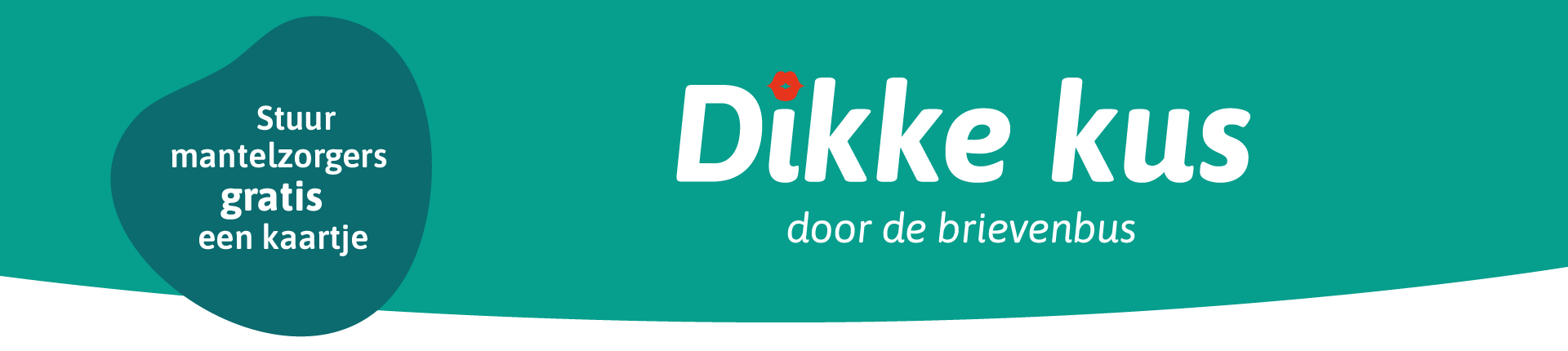Stuur mantelzorgers gratis een kaartje. Dikke kus door de brievenbus.
