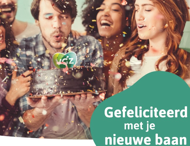 VGZ flyer Gefeliciteerd met je nieuwe baan