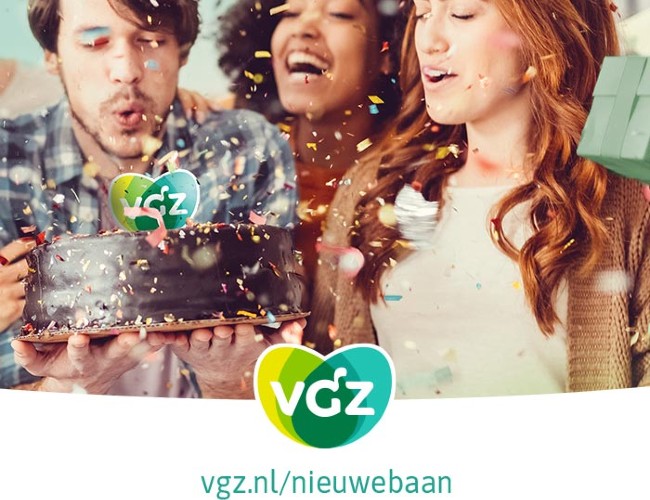 VGZ flyer nieuwe baan