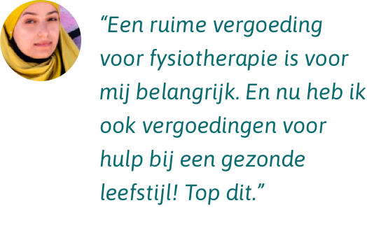 VGZ Aanvullend Beter Ruime vergoedingen voor fysiotherapie en hulp bij een gezonde leefstijl