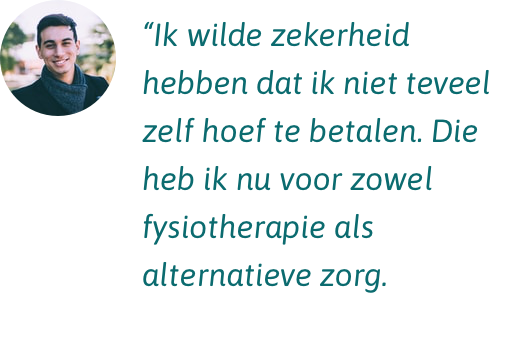 VGZ Aanvullend Goed Ik heb nu zekerheid dat ik niet te veel hoef te betalen